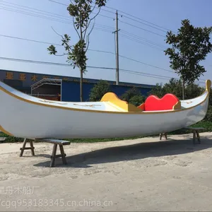 欧式木船两头尖等等配双桨