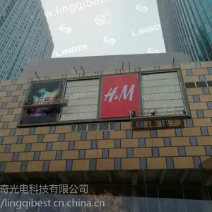 宁波地区大型天一广场商场外围拉布灯箱