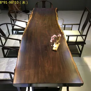 厂家直销黑檀实木大板茶桌288长95宽 简约现代
