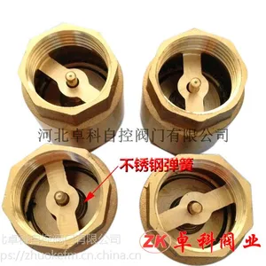 重庆 卓科 直销黄铜立式止回阀 内螺纹弹簧止回阀 铜芯逆止阀 质量***