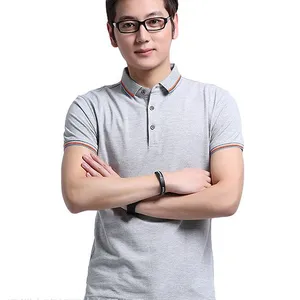 青年翻领polo衫文化T恤衫定制纯棉白色M码广告活动衫工作服定做厂家男女士班邦