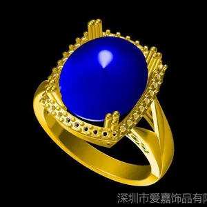 999银镶嵌水玛瑙订婚戒***制 白银戒指 男 &mdash;水晶饰品加工厂家