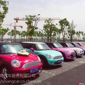 彩色mini婚礼租车 上海租宝马婚车 敞篷Mini出租 租宝马拍广告