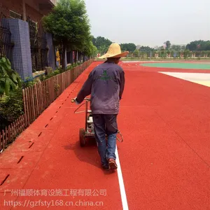 广州福顺体育混合型塑胶跑道 学校塑胶跑道运动场