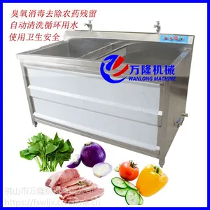 双缸蔬菜清洗消毒机 不锈钢商用洗菜消毒机
