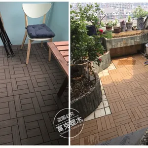 厂家直销300x300浴室阳台户外地板庭院花园DIY塑木地板