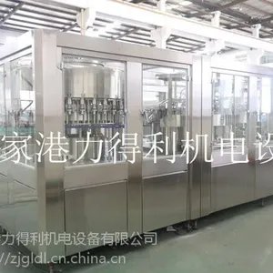 力得利推荐新款 颗粒果汁饮料玻璃瓶液体灌装机