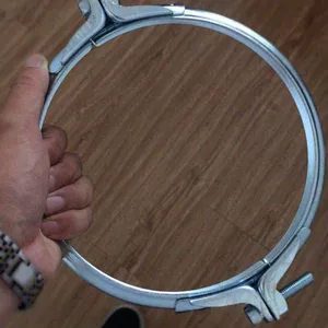 风管法兰连接 简单的连接方法 抱箍 快速法兰装置用法说明