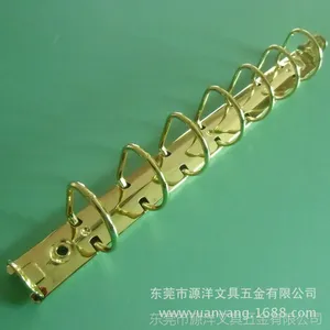 工厂定做 金色7孔夹 TD241-7-25/20 五金文具铁夹子 二