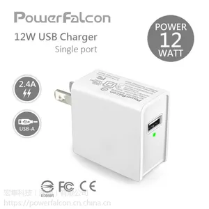 PowerFalcon 12W(5V2.4A)智能充电器/欧规 美规