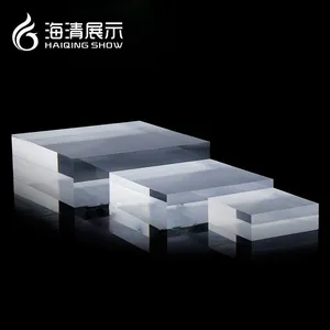 亚克力水晶方块化妆品展示台珠宝道具饰品陈列底板有机玻璃陈列架