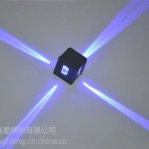 广东华亮星hlx方形十字星光灯220V户外防水窄光束壁灯科锐led灯具厂