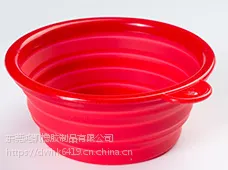东莞硅胶折叠碗生产厂家 糖果色便携式狗碗 宠物飞盘