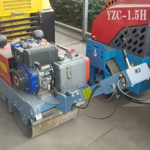 供应路捷牌1.5吨YZC-1.5H小型双钢轮振动压路机