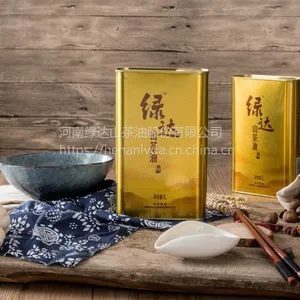 绿达山茶油1Lx2金罐礼盒装 物理压榨一级山茶油
