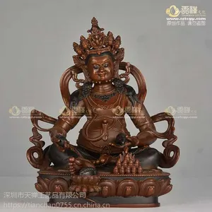深圳天禅黄财神铜像 藏传***尼泊尔黄财神佛像生产厂家黄铜精密铸造