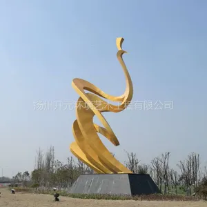 南京不锈钢景观雕塑 城市小品雕塑生产厂家 灯光雕塑制作公司