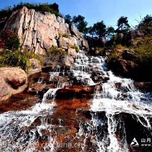 苏氏山水山月园 假山瀑布 假山瀑布修复 摩崖石刻 假山瀑布施工队假山 摩崖石刻雕塑 石刻
