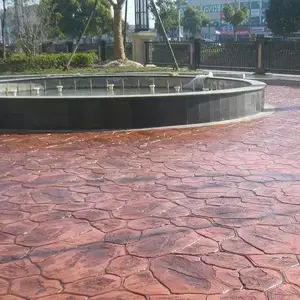 潍坊寿光压花地坪报价 山东彩色压花地坪 亚斯特