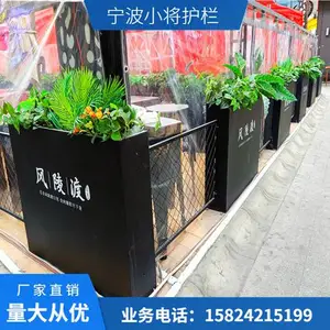 户外不锈钢花箱 广场摆放式锌钢单体花箱 定制市政花箱选小将宁波花箱定制