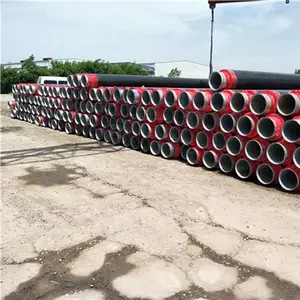 河北管径377聚氨酯发泡供暖保温管城镇供热