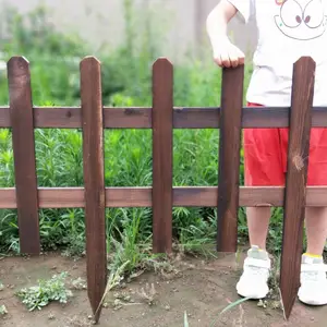 防腐木护栏 碳化木护栏 防腐木草坪护栏