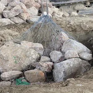PET聚酯石笼网网兜 河道治理***生态石笼袋