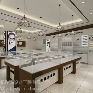 济宁眼镜店装修装饰眼镜柜台定制眼镜展柜制作