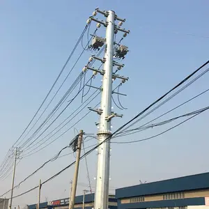 厂家定制大连10KV电缆钢管塔 单回路杆塔价格
