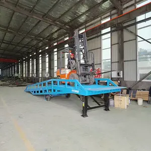 山西8吨移动式液压登车桥10吨机械式卸货平台12吨叉车过桥