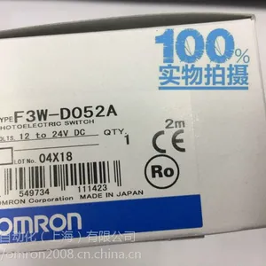 欧姆龙进口区域拣选传感器F3W-D052A 2M 对射型光电传感器