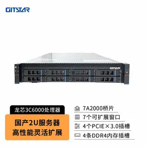 GITSTAR集特 国产龙芯3C6000单路2U机架式服务器GSC-2000