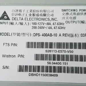 S26113-E570-V50 DPS-400AB-10A RX200 S6��ʿͨ��������Դ