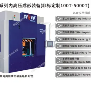 四柱万能拉伸液压水涨內高压成型一体机