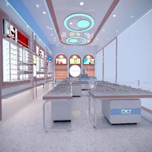 秀山网红风格眼镜店展柜设计装修