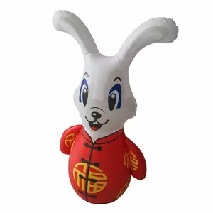 定制充气式节日活动气模PVC充气兔子充气动物广告装饰