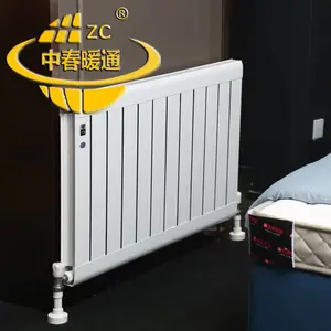 厂家供应优质低碳钢内防腐静电喷塑50*25钢制扁管二柱散热器GZ206