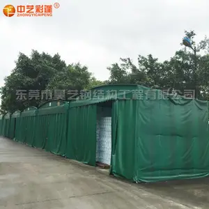 东莞雨蓬 大量供应高质量推拉蓬 工厂室外仓储蓬