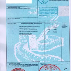 出口国外一般原产地证CO证明货物原产的产地证证书，贸促会CCPIT/海关