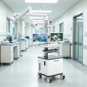 VISION 160020|远程会诊示教车 双显示器术野摄像头 支持OEM/ODM定制