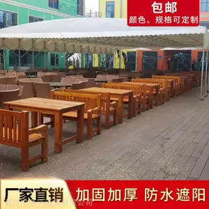 移动推拉棚活动蓬大型户外车棚雨棚收缩大排档遮阳折叠定做
