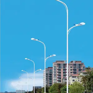 江苏LED路灯生产厂家 市电双灯臂 交通杆件多杆合一