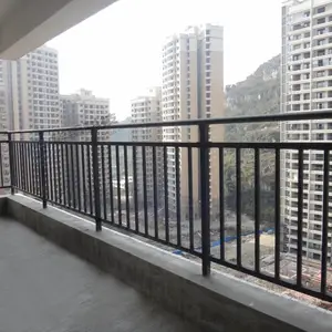 五指山别墅阳台铁艺栏杆厂家价格 东方小区楼房护栏现货