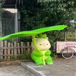 户外大型卡通动漫公仔玻璃钢人物雕塑定制景观摆件树脂工艺品定做