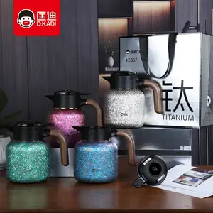 内外纯钛智能温显保温壶匡迪9903家用真空钛壶抗菌保鲜闷炮茶水壶