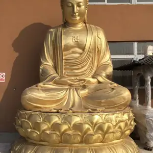 大殿三宝佛大佛二弟子阿兰迦叶药师阿弥陀佛大铜佛露天大佛