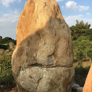 供应汕尾陆丰 大型景观石刻字石 景观黄蜡石 地标石厂家直销