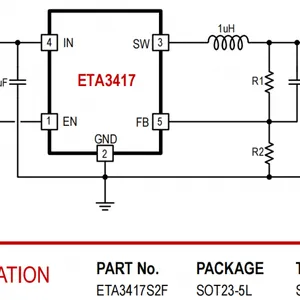 天眼必备的DCDC芯片,ETA3417兼容SY8089/TLV62569