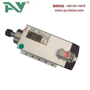 进口主轴3kw带底座风冷木工主轴3000W雕刻主轴电机18000rpm