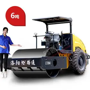 6吨压路机,洛阳路通6吨全液压单钢轮振动压路机
